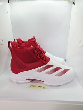 Adidas SM Adizero Chaos To Turf Lineman Football Cleats Red Men's Size 14 IH0560